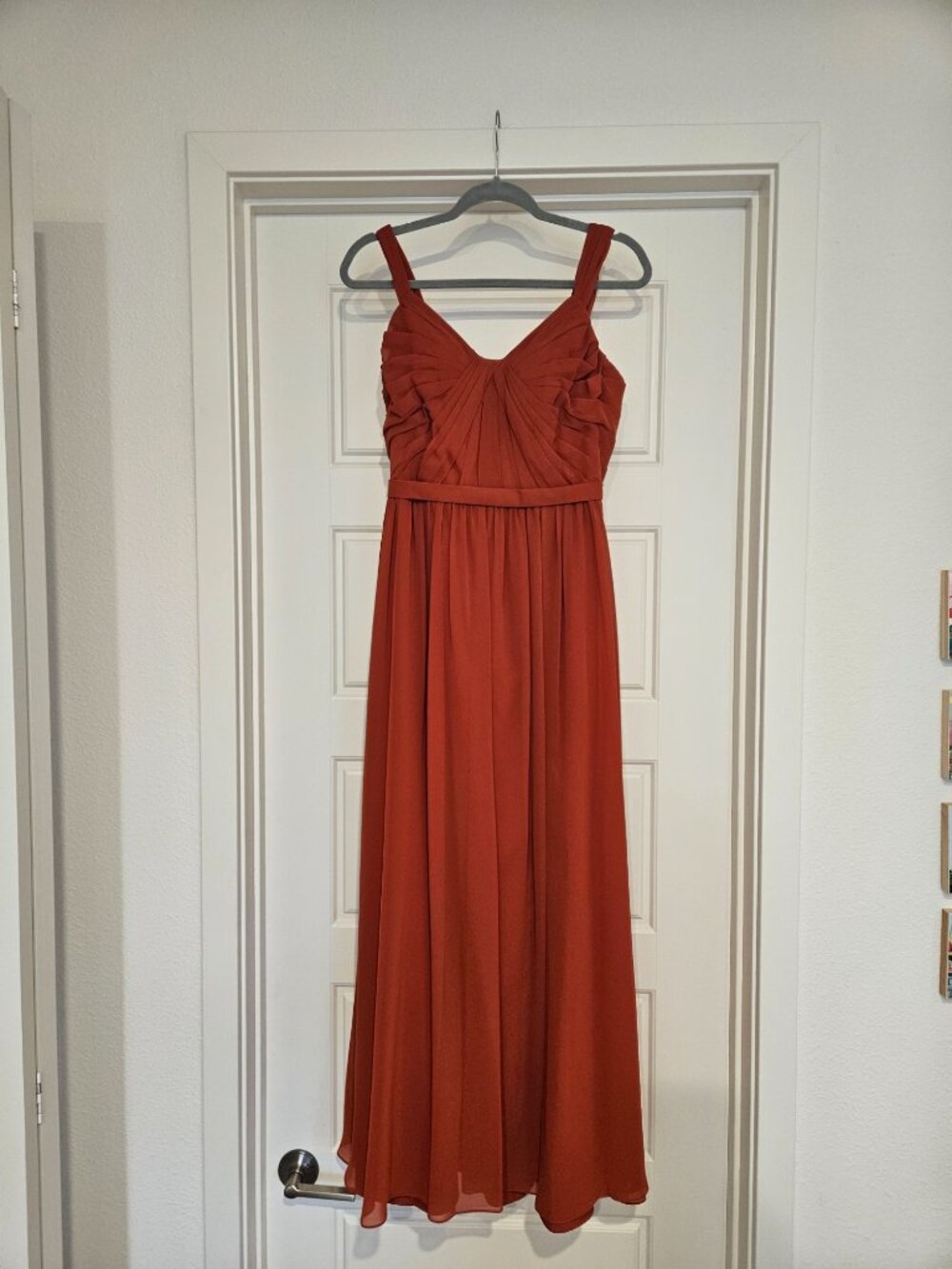 Azazie Evie Dress in Color Paprika